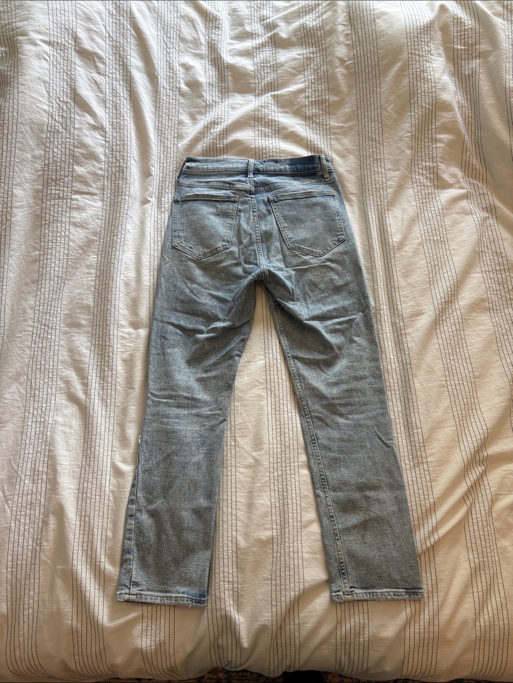 GAP Light Blue Ripped Cigarette High Rise Jeans - Picture 5 of 5